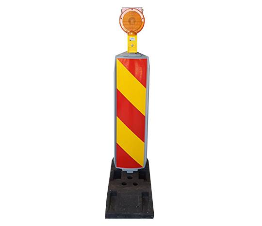 Baliză cu Lampă cu Lumină Galbenă Intermitentă, Baza de 28 Kg